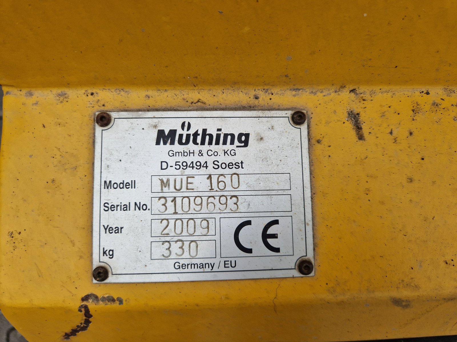 Mulcher des Typs Müthing MUE 160, Gebrauchtmaschine in Bad Sobernheim (Bild 2)