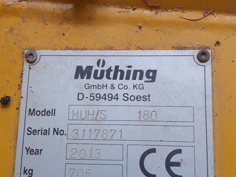 Mulcher des Typs Müthing MUH/S 180, Gebrauchtmaschine in Bayern - Ebensfeld (Bild 1)