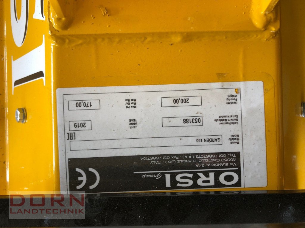 Mulcher des Typs Orsi Garden 150, Neumaschine in Bruckberg (Bild 2)