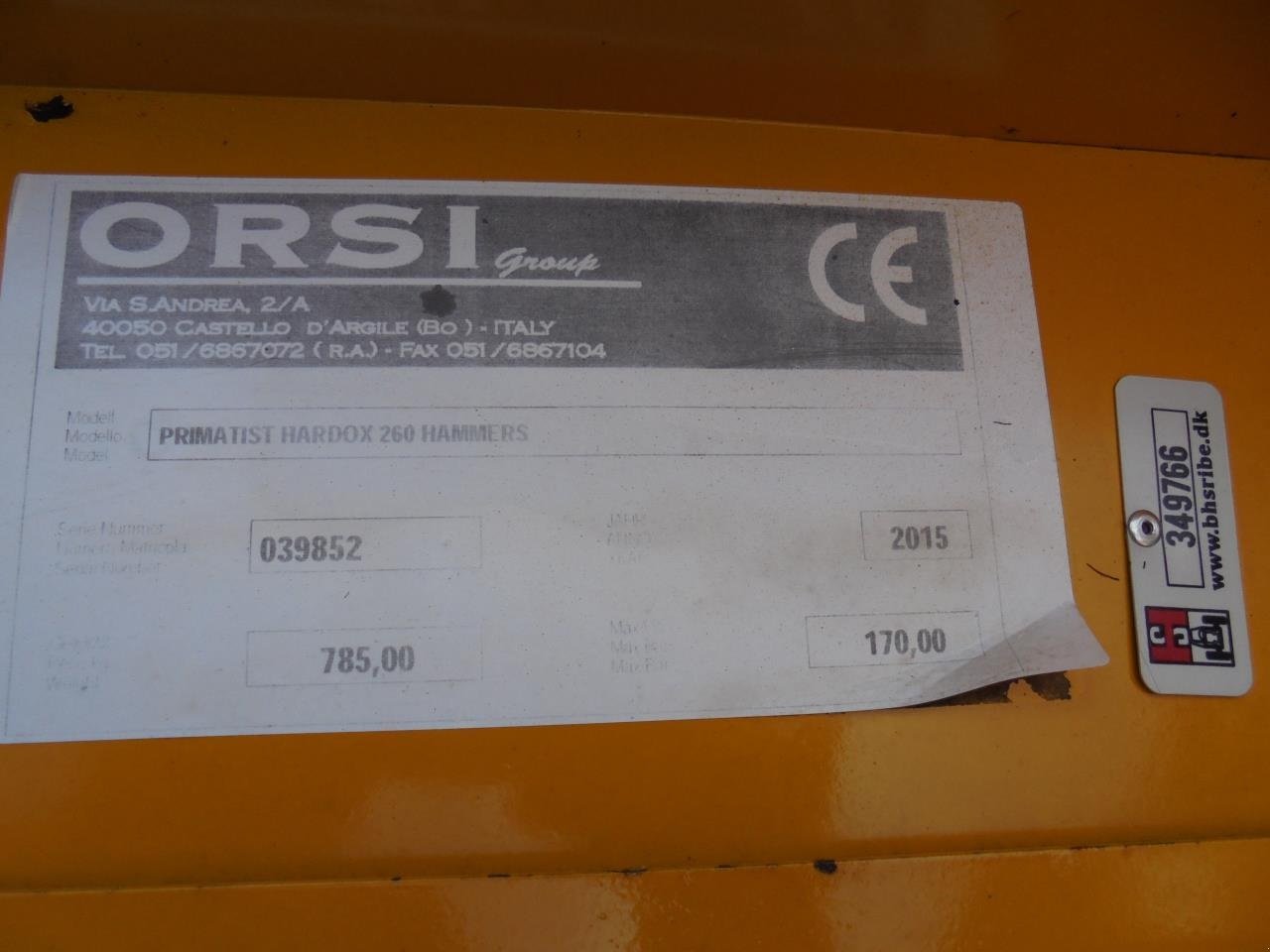 Mulcher типа Orsi PRI-260-PLUS, Gebrauchtmaschine в Ribe (Фотография 12)