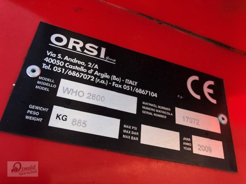 Mulcher Türe ait Orsi WHO 2800, Gebrauchtmaschine içinde Regen (resim 4)