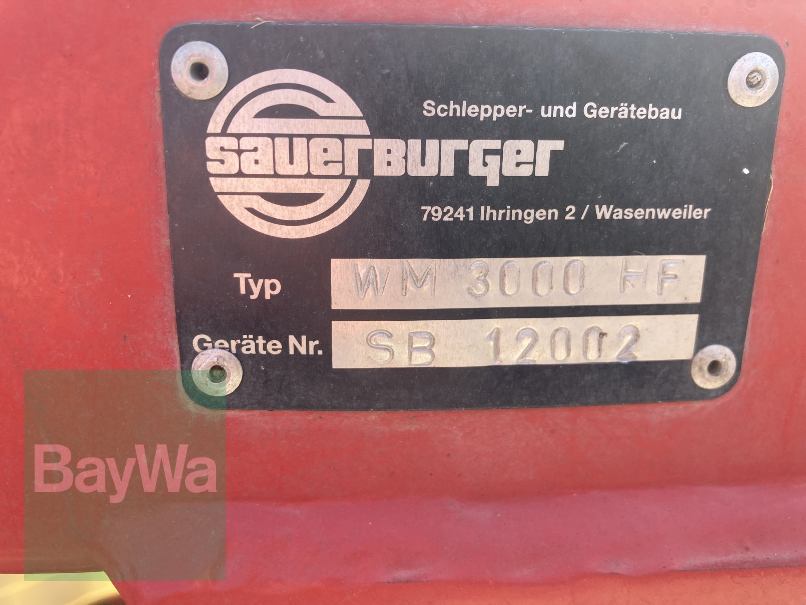 Mulcher du type Sauerburger WM 3000 HF, Gebrauchtmaschine en Giebelstadt (Photo 8)