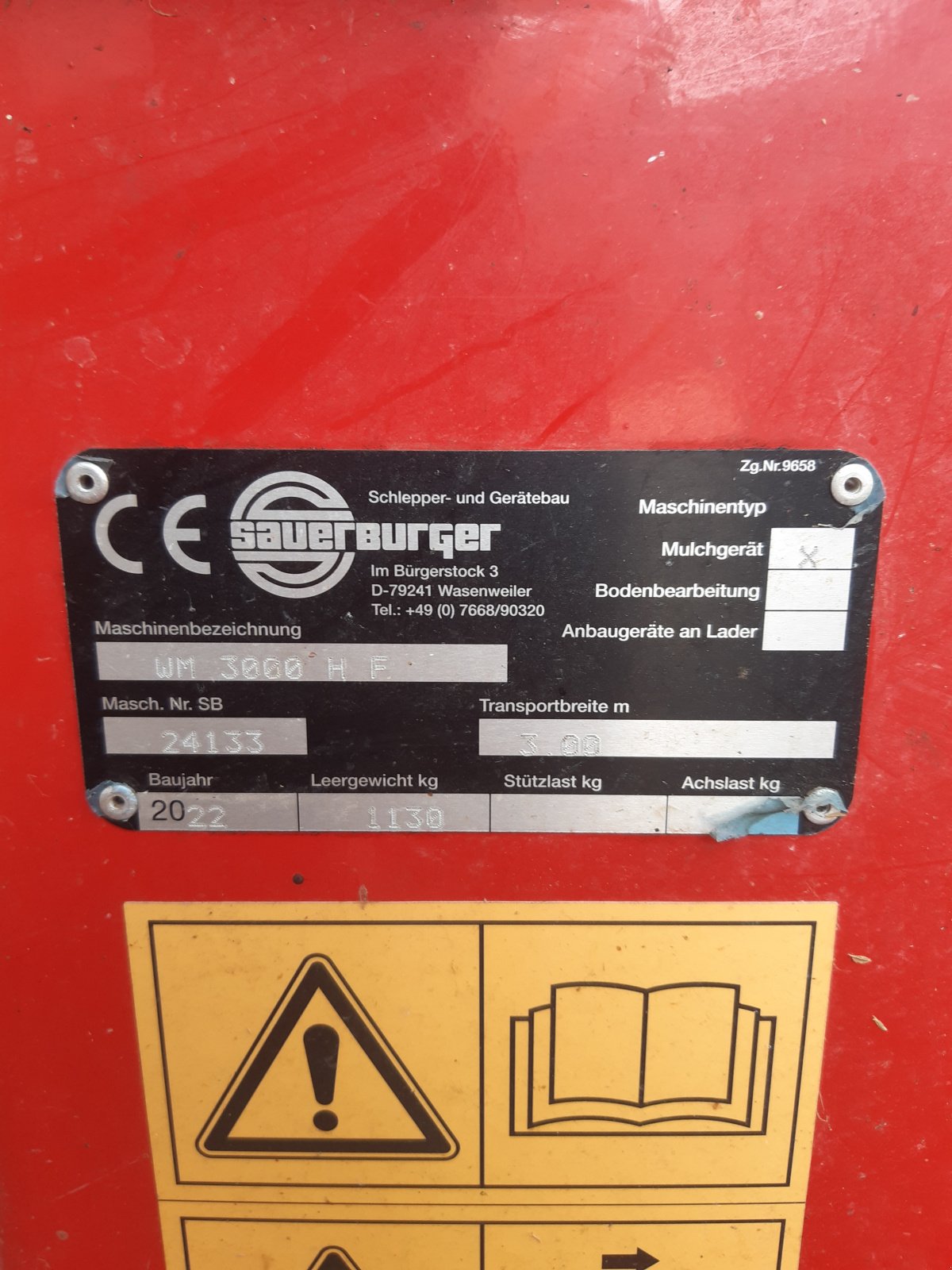 Mulcher typu Sauerburger WM 3000 HF, Gebrauchtmaschine v Erlenbach (Obrázek 2)