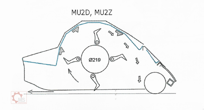 Mulcher typu Tehnos MU2Z 840 900 LW klappbarer Mulcher, Neumaschine v Tiefenbach (Obrázek 5)