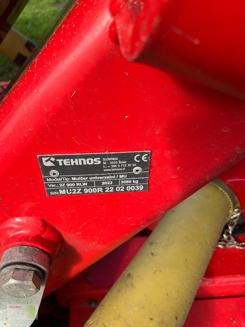Mulcher des Typs Tehnos MU2Z 900, Gebrauchtmaschine in Alveslohe (Bild 2)