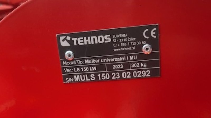 Mulcher des Typs Tehnos Mulcher MULS SLIM 150 LW, Neumaschine in Hofgeismar (Bild 2)