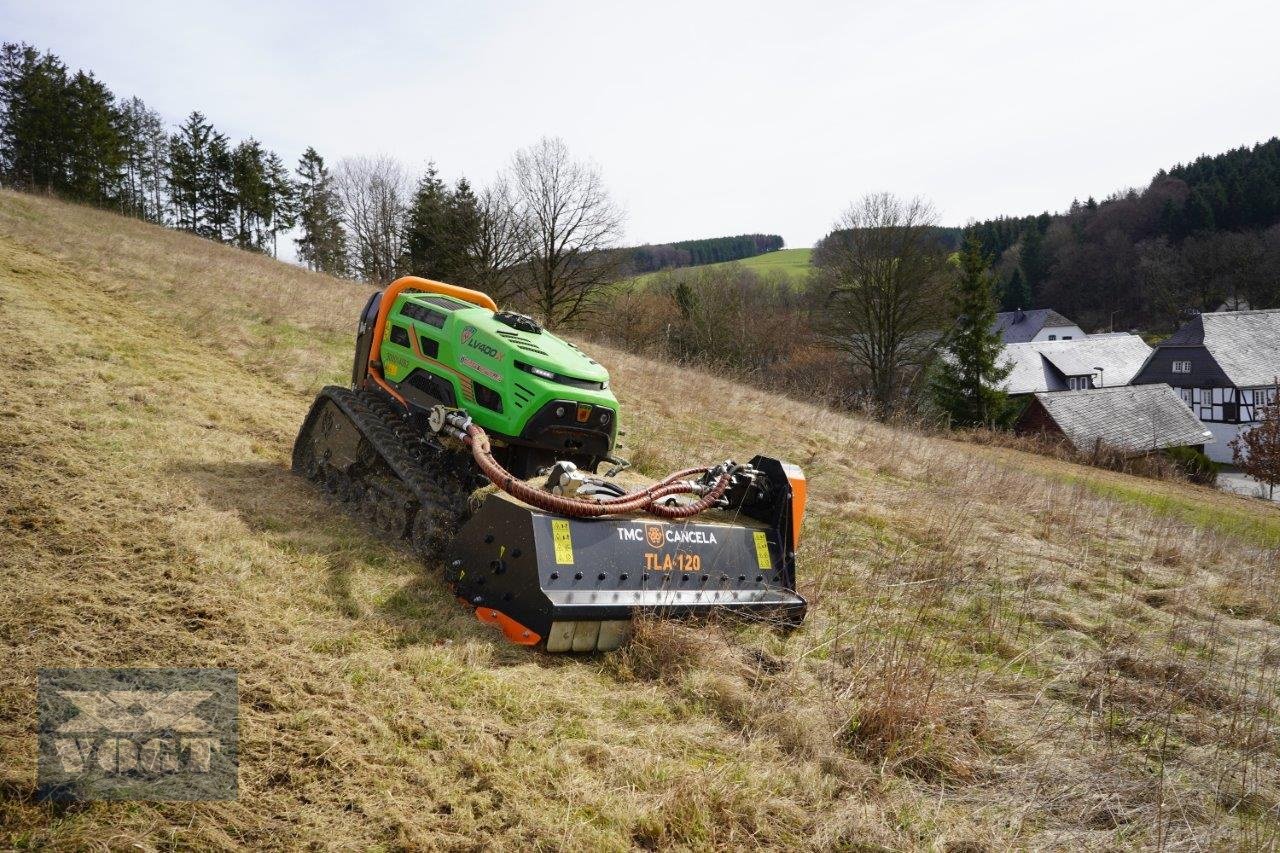 Mulcher des Typs TMC Cancela TLA-120 Hydraulischer Schlegelmulcher /Mulcher für Funkraupe /Mähraupe, Neumaschine in Schmallenberg (Bild 7)