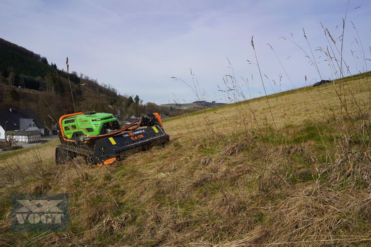 Mulcher Türe ait TMC Cancela TLA-120 Hydraulischer Schlegelmulcher /Mulcher für Funkraupe /Mähraupe, Neumaschine içinde Schmallenberg (resim 8)