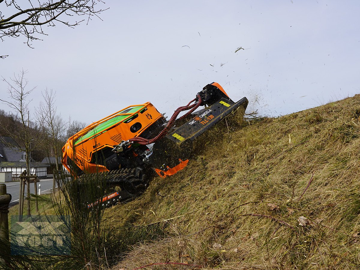 Mulcher typu TMC Cancela TLL-130 Hydraulischer Mulcher /Schlegelmulchkopf für Funkraupen /Radlader, Neumaschine w Schmallenberg (Zdjęcie 7)