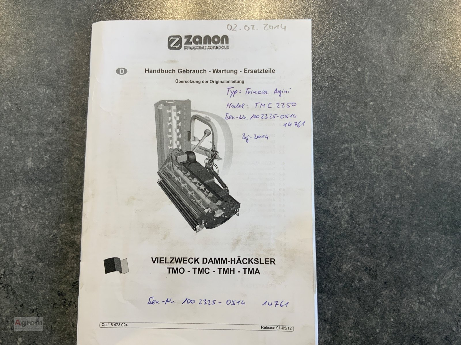 Mulcher des Typs Zanon TMC 2250, Gebrauchtmaschine in Herrenberg-Gültstein (Bild 14)