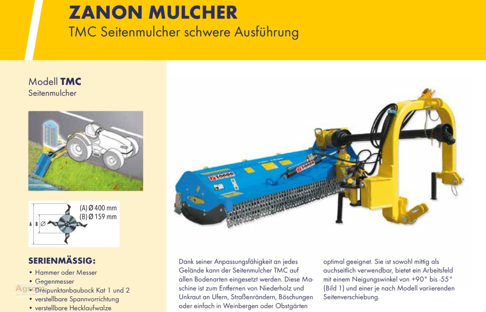 Mulcher des Typs Zanon TMC 2250, Gebrauchtmaschine in Herrenberg-Gültstein (Bild 15)