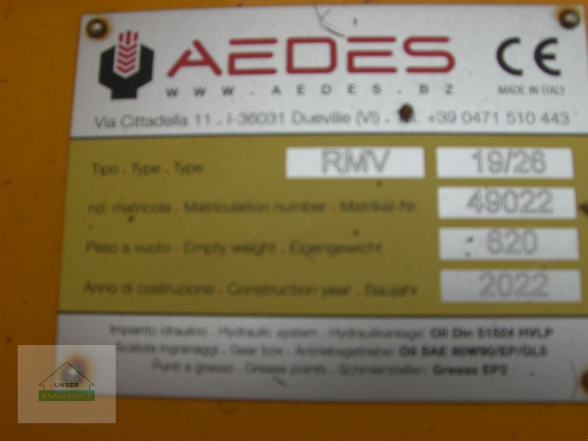 Mulchgerät & Häckselgerät typu Aedes RMV-Vario, Vorführmaschine w Ehrenhausen (Zdjęcie 8)