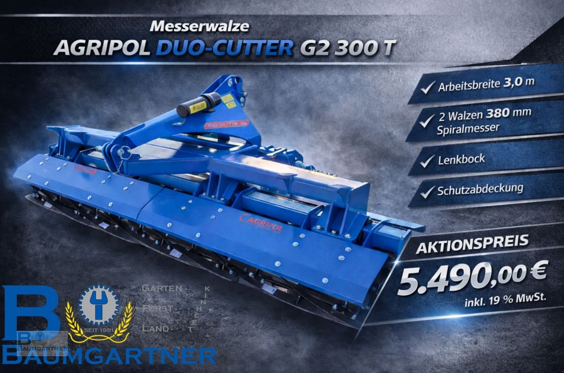Mulchgerät & Häckselgerät tip Agripol Messerwalze DUO-CUTTER G2.0 300 T, Neumaschine in Frontenhausen (Poză 1)