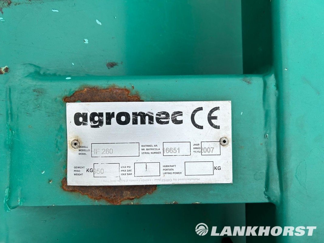 Mulchgerät & Häckselgerät Türe ait Agromec HF280, Gebrauchtmaschine içinde Neuenhaus (resim 6)
