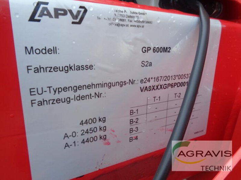 Mulchgerät & Häckselgerät typu APV GP 600 M2, Neumaschine w Gyhum-Nartum (Zdjęcie 6)