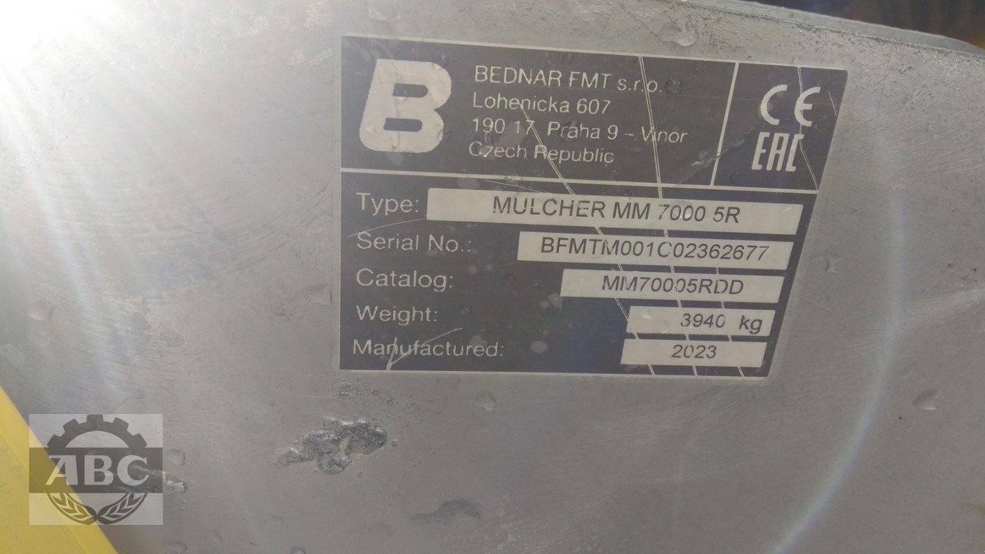 Mulchgerät & Häckselgerät des Typs Bednar MM 7000, Neumaschine in Langenstein (Bild 10)