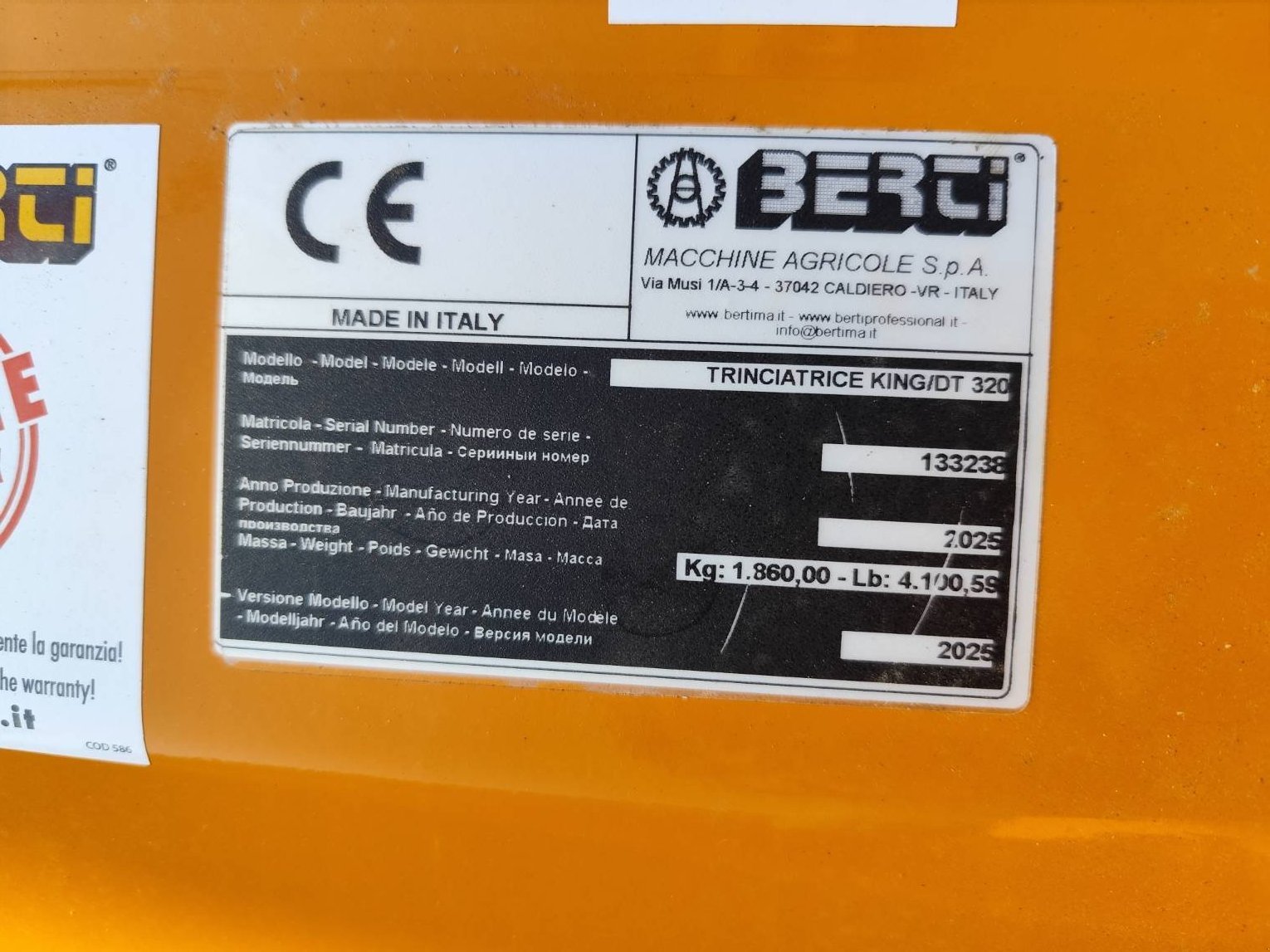 Mulchgerät & Häckselgerät a típus Berti KING/DT 320, Gebrauchtmaschine ekkor: Le Horps (Kép 11)