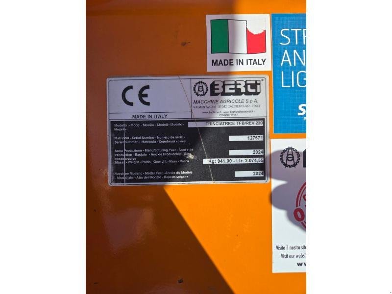 Mulchgerät & Häckselgerät van het type Berti TFB-REV220, Gebrauchtmaschine in GEMOZAC (Foto 5)
