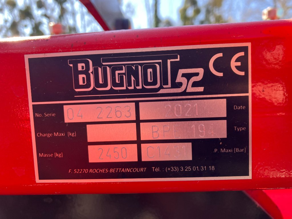 Mulchgerät & Häckselgerät za tip BUGNOT BPE 194, Gebrauchtmaschine u VIRECOURT (Slika 9)