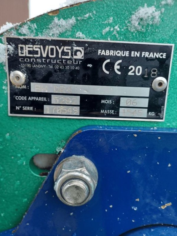 Mulchgerät & Häckselgerät des Typs Desvoys BH DR4, Gebrauchtmaschine in CHEMAUDIN ET VAUX (Bild 6)