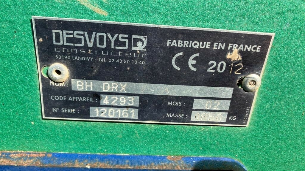Mulchgerät & Häckselgerät του τύπου Desvoys DRX-280 4293, Gebrauchtmaschine σε AUTUN (Φωτογραφία 7)