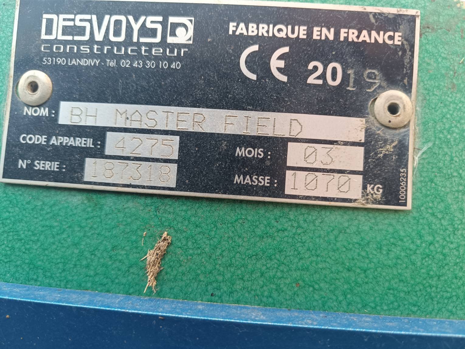 Mulchgerät & Häckselgerät типа Desvoys Master field 2.80m, Gebrauchtmaschine в Le Horps (Фотография 7)