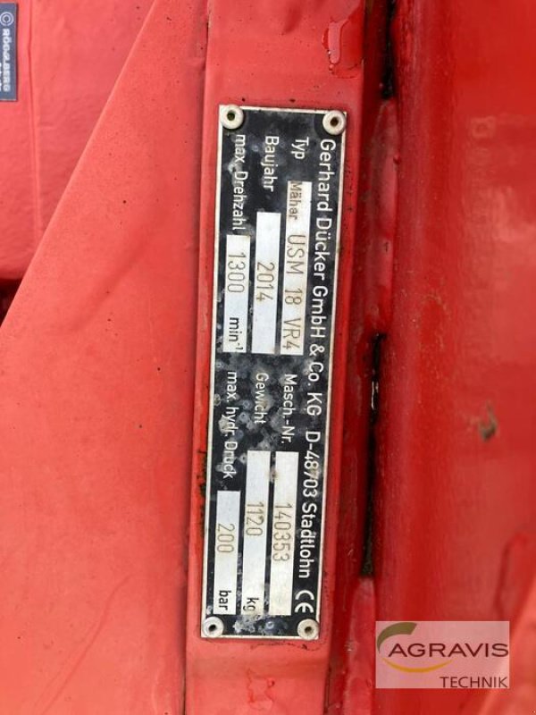 Mulchgerät & Häckselgerät типа Dücker USM 18, Gebrauchtmaschine в Barsinghausen-Göxe (Фотография 7)