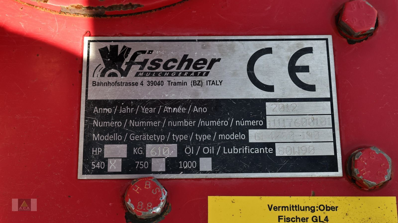 Mulchgerät & Häckselgerät типа Fischer GL 4 280, Gebrauchtmaschine в Markt Hartmannsdorf (Фотография 7)