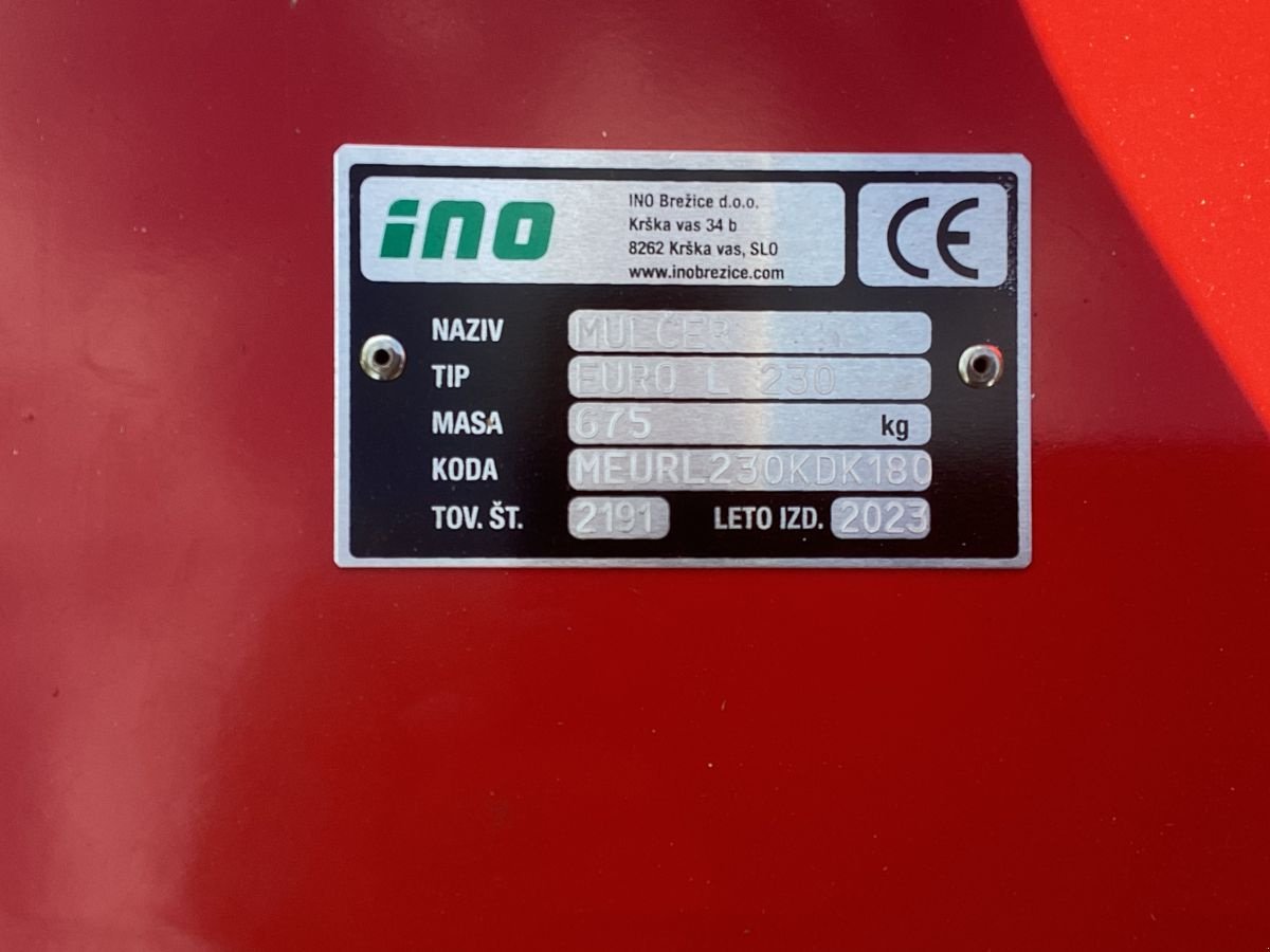 Mulchgerät & Häckselgerät des Typs INO Euro L 230, Neumaschine in Bezau (Bild 8)