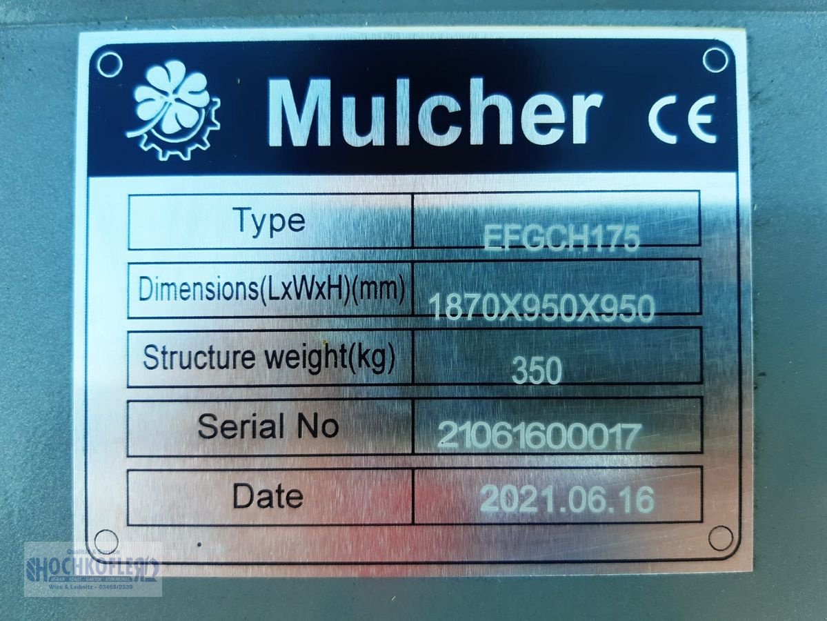 Mulchgerät & Häckselgerät of the type Jansen EFGCH 175, Gebrauchtmaschine in Wies (Picture 3)