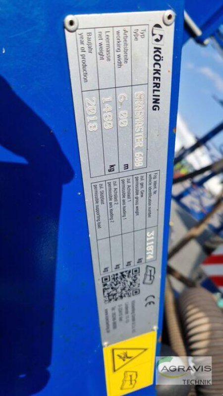 Mulchgerät & Häckselgerät typu Köckerling GRASMASTER 600, Gebrauchtmaschine v Melle-Wellingholzhausen (Obrázek 8)