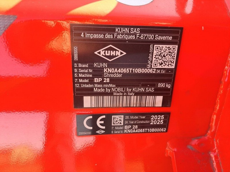 Mulchgerät & Häckselgerät del tipo Kuhn BP 28, Neumaschine In Bandenitz OT Radelübbe (Immagine 4)