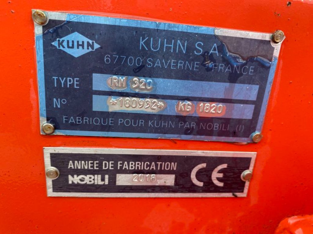 Mulchgerät & Häckselgerät a típus Kuhn RM 320, Gebrauchtmaschine ekkor: GUERET (Kép 7)