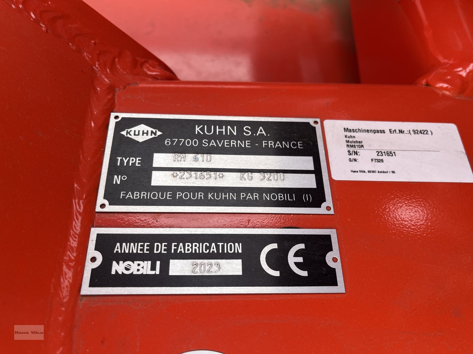 Mulchgerät & Häckselgerät des Typs Kuhn RM610R, Neumaschine in Tettenweis / Karpfham (Bild 10)