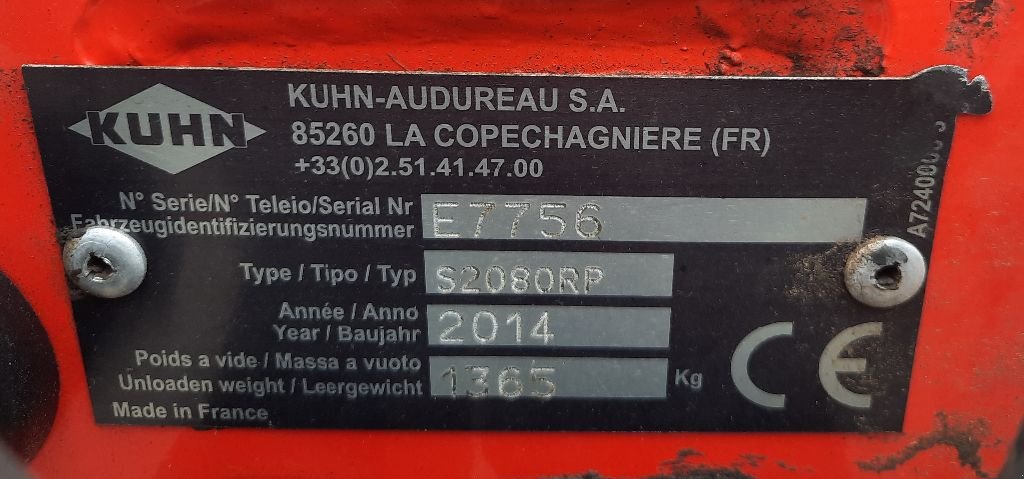 Mulchgerät & Häckselgerät типа Kuhn S 2080 RP, Gebrauchtmaschine в CHEMAUDIN ET VAUX (Фотография 6)