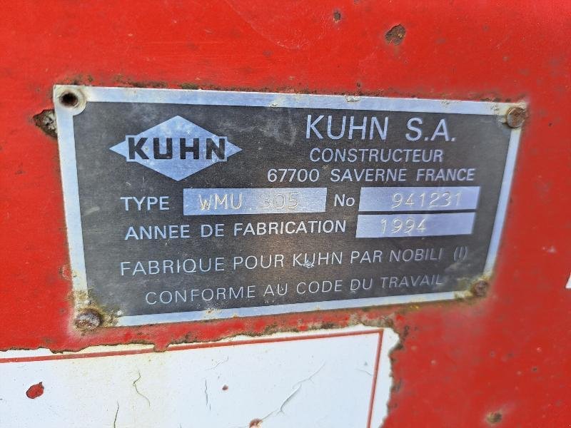 Mulchgerät & Häckselgerät des Typs Kuhn WMU 305, Gebrauchtmaschine in SAINTE-MENEHOULD (Bild 3)