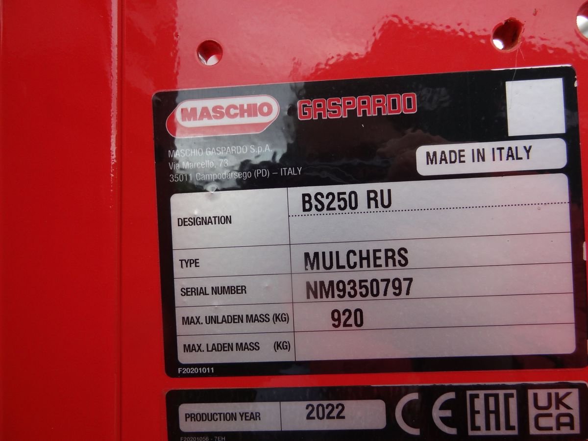 Mulchgerät & Häckselgerät des Typs Maschio Bisonte 250, Neumaschine in Harmannsdorf-Rückersdorf (Bild 5)