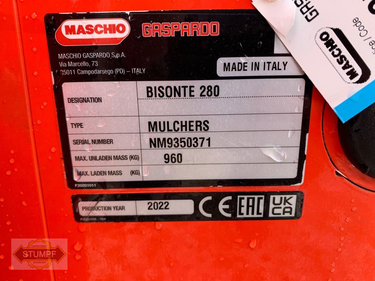 Mulchgerät & Häckselgerät des Typs Maschio Bisonte 280, Neumaschine in Grafenstein (Bild 6)