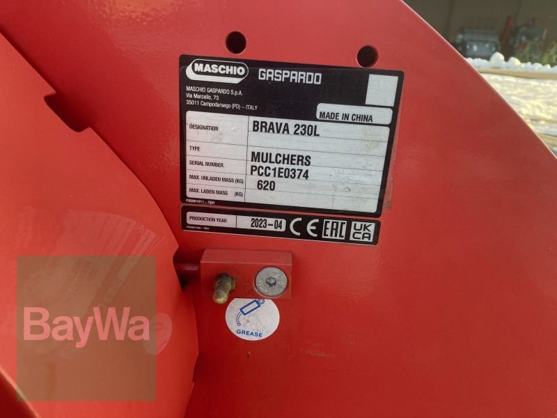 Mulchgerät & Häckselgerät typu Maschio BRAVA 230, Gebrauchtmaschine w Obertraubling (Zdjęcie 7)