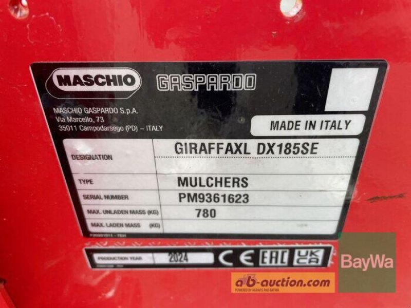 Mulchgerät & Häckselgerät des Typs Maschio GIRAFFA XL 185 SE, Gebrauchtmaschine in Bamberg (Bild 11)