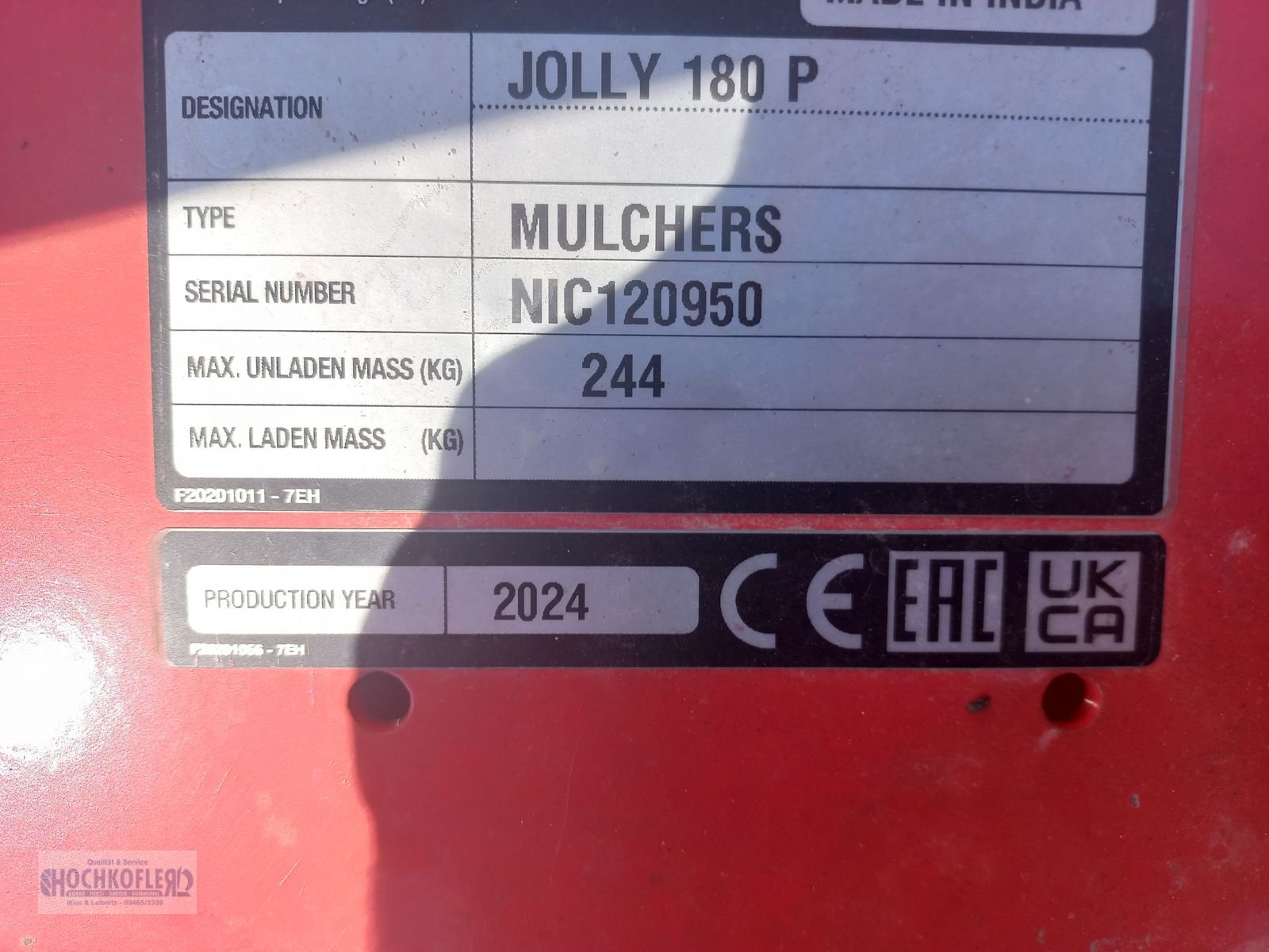 Mulchgerät & Häckselgerät des Typs Maschio Jolly 180, Neumaschine in Wies (Bild 3)