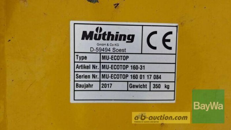 Mulchgerät & Häckselgerät типа Müthing ECOTOP 160, Gebrauchtmaschine в Straubing (Фотография 4)