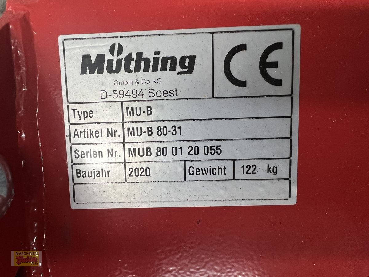 Mulchgerät & Häckselgerät des Typs Müthing MU-B 80, passend für Aebi Motormäher, Neumaschine in Kötschach (Bild 9)