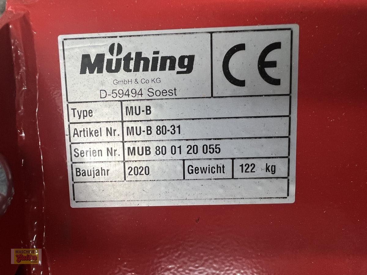 Mulchgerät & Häckselgerät typu Müthing MU-B 80, passend für Aebi Motormäher, Neumaschine v Kötschach (Obrázek 9)