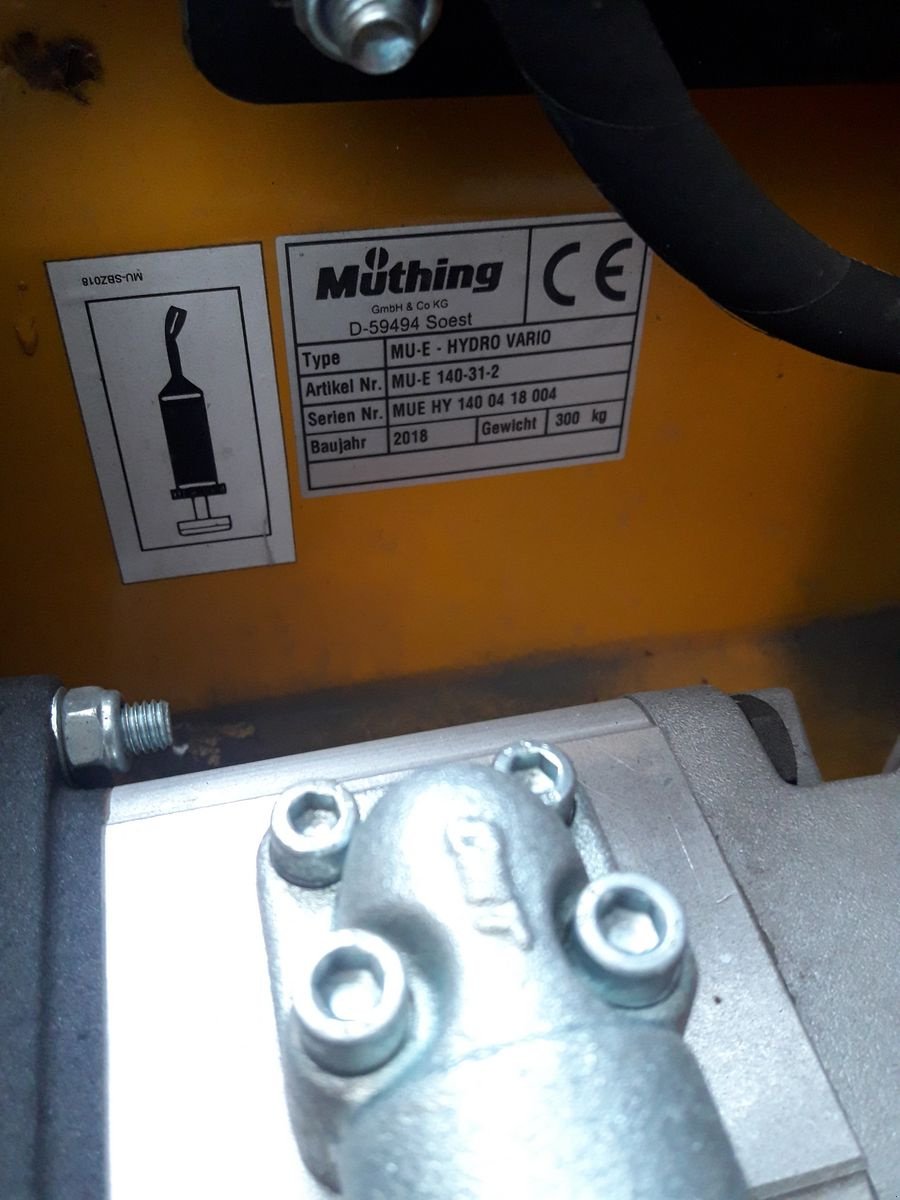 Mulchgerät & Häckselgerät des Typs Müthing MU-E 140 Hydro Vario, Neumaschine in Mehrnbach (Bild 2)