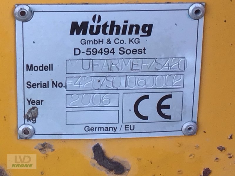 Mulchgerät & Häckselgerät типа Müthing MU Farmer S420, Gebrauchtmaschine в Zorbau (Фотография 14)