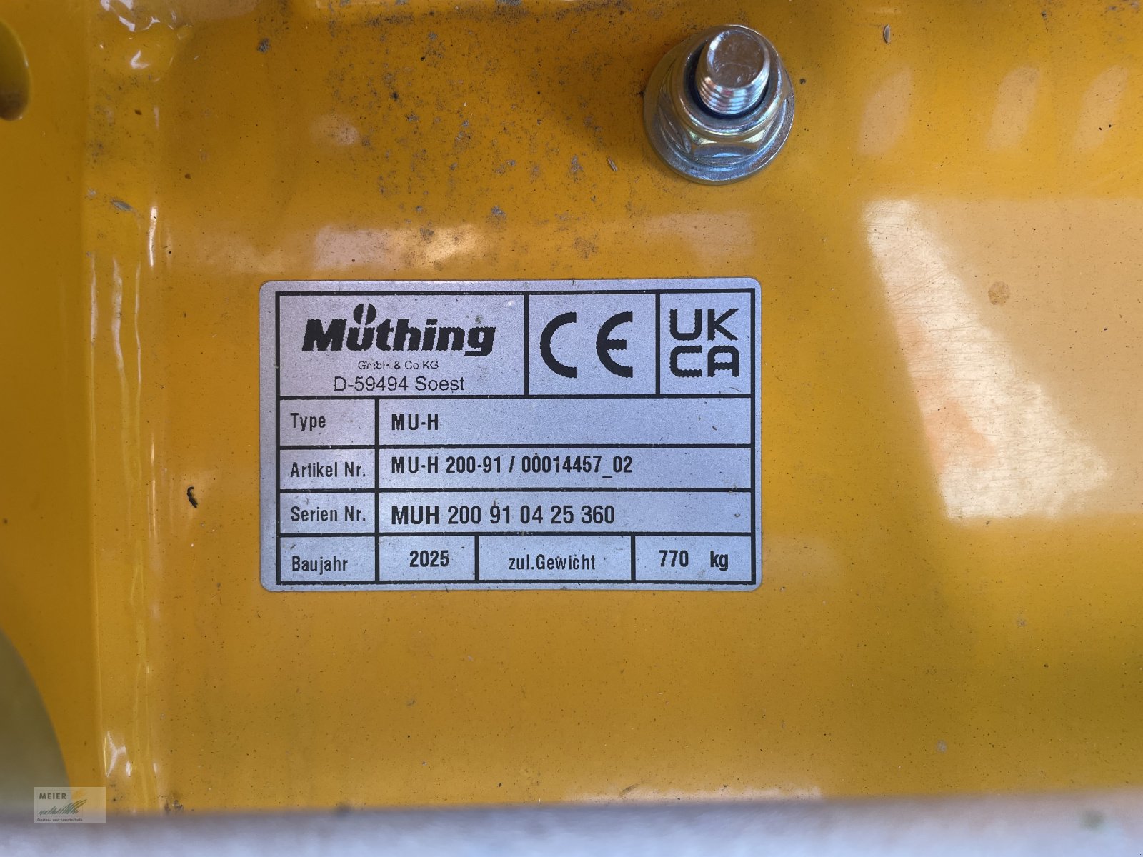 Mulchgerät & Häckselgerät от тип Müthing MU-H 200, Neumaschine в Hersbruck (Снимка 3)