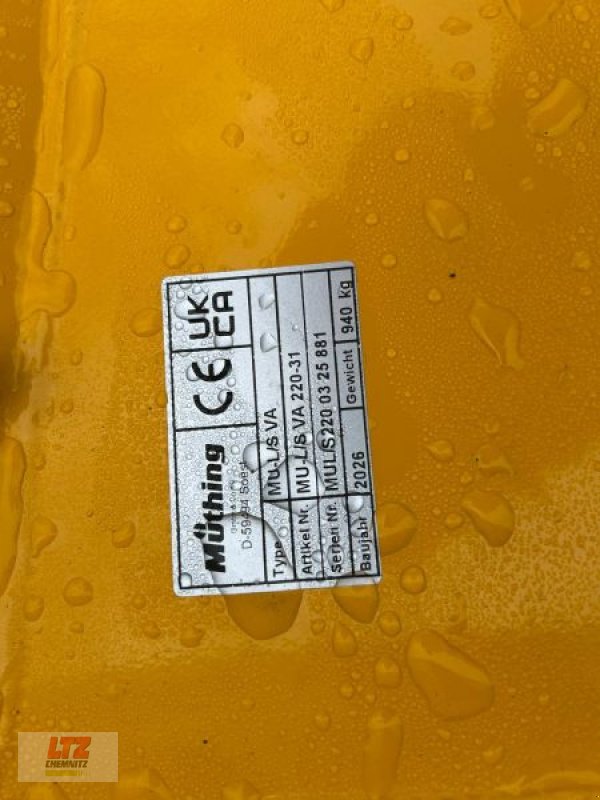 Mulchgerät & Häckselgerät tipa Müthing MU-L/S 220 MULCHER, Neumaschine u Hartmannsdorf (Slika 6)