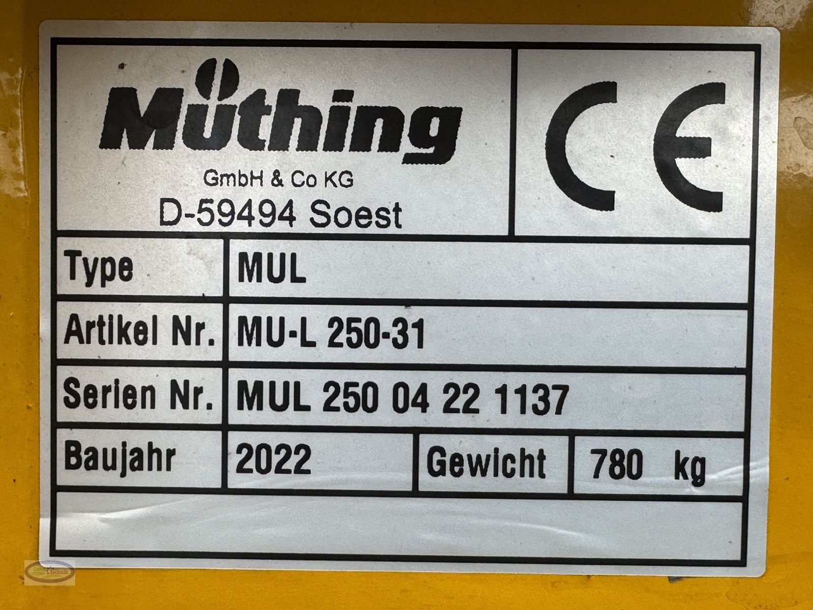 Mulchgerät & Häckselgerät типа Müthing MU L/S 250, Gebrauchtmaschine в Münzkirchen (Фотография 10)