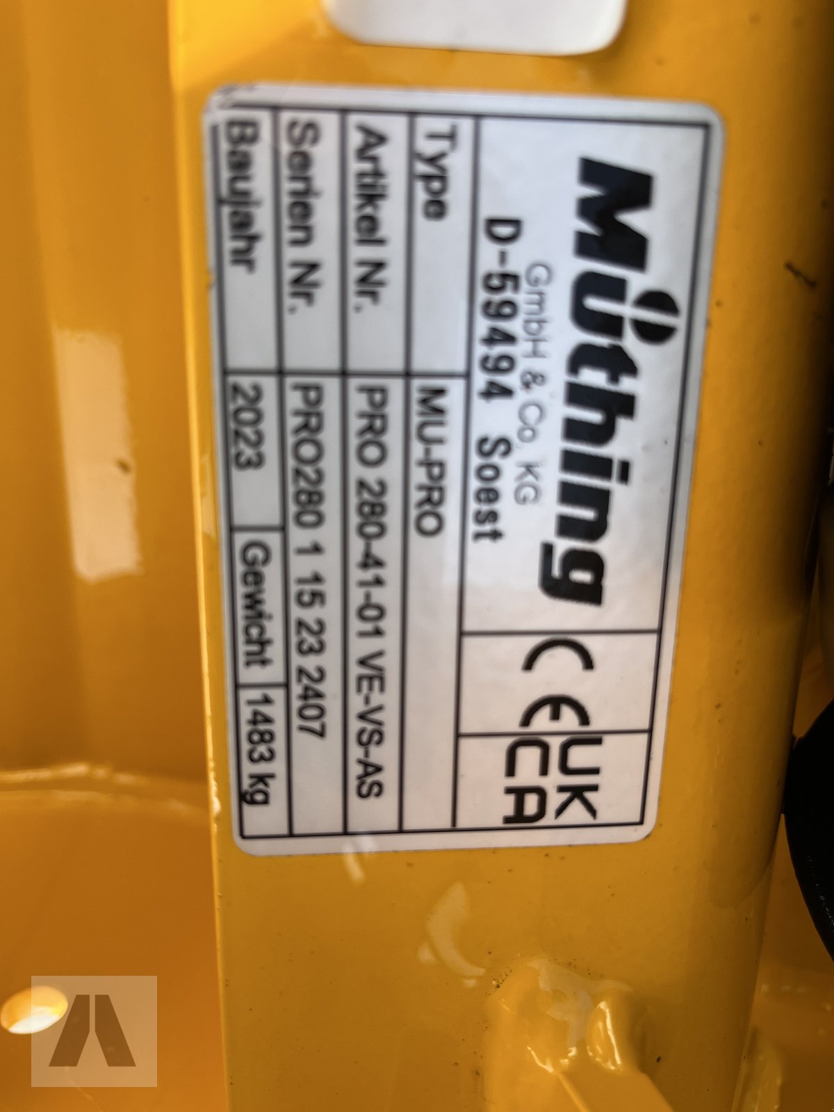 Mulchgerät & Häckselgerät des Typs Müthing MU Pro 280, Neumaschine in Soyen (Bild 10)